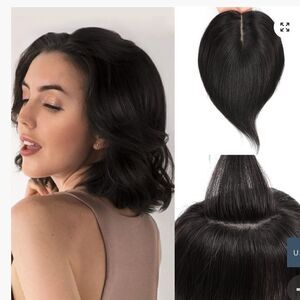 Morichy Hair Topper Thinning Hair Real Hair Natural Black Topper Remy 100% Real